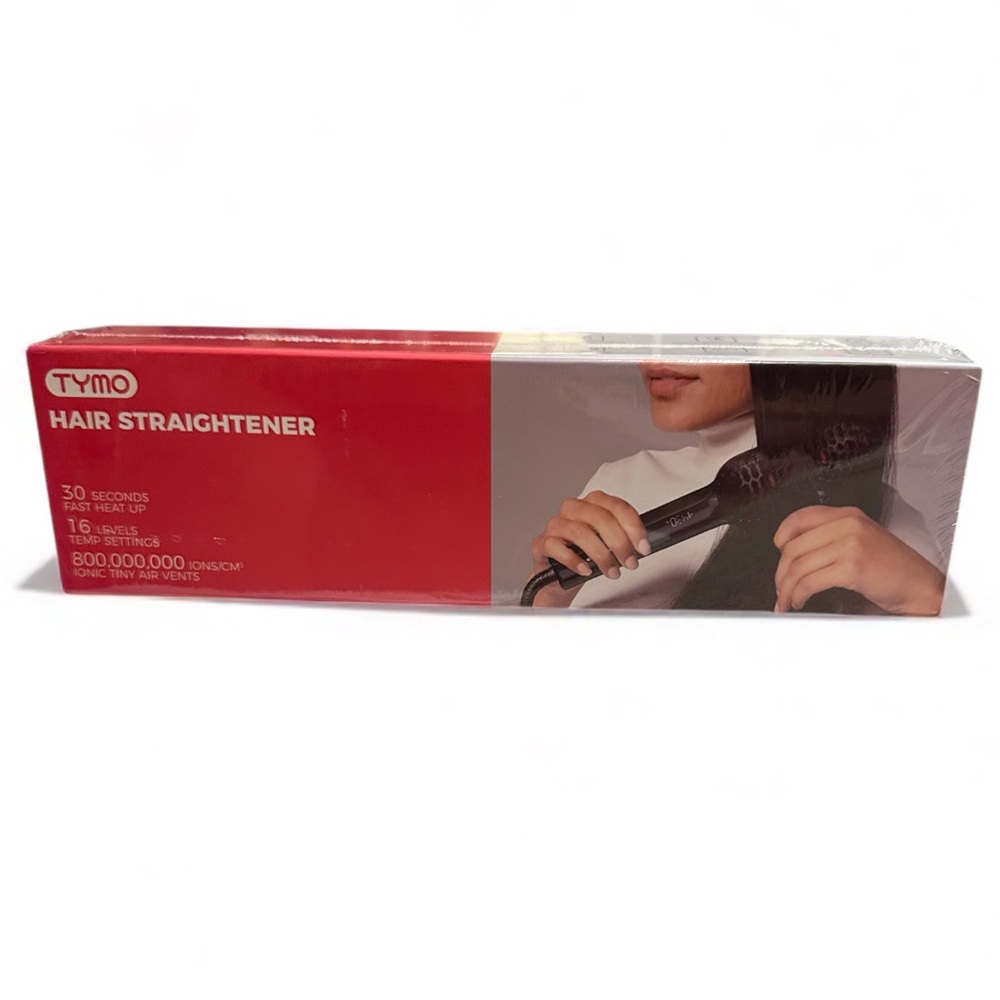 NIB! TYMO Hair Straightening Brush in Black and Red - Picture 15 of 16